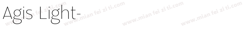 Agis Light字体转换
